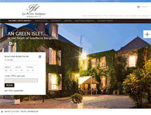 Tablet Screenshot of hotelpetiteverrerie.com